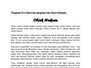 Objek Hukum dan Hukum Futuristik Menjelang Era Industri 5.0.