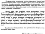 Surat Sekcam Ujungberung yang Menghidupkan Kohir Mati