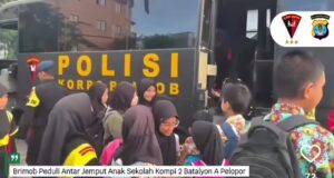 Satbrimob Polda Kaltara Luncurkan Program Antar Jemput Sekolah untuk Anak-anak