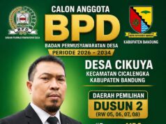 Jurnalis Kuswandi Maju Calon Anggota BPD Desa Cikuya, Usung Visi “Bangun MBG untuk Cikuya Maju”