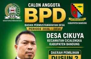 Jurnalis Kuswandi Maju Calon Anggota BPD Desa Cikuya, Usung Visi “Bangun MBG untuk Cikuya Maju”