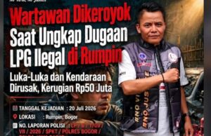 Wartawan Dikeroyok Saat Bongkar Dugaan LPG Ilegal di Bogor, Kendaraan Dirusak Rp50 Juta, GMOCT Desak Polisi Usut Dalang Serangan