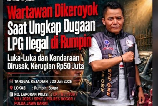 Wartawan Dikeroyok Saat Bongkar Dugaan LPG Ilegal di Bogor, Kendaraan Dirusak Rp50 Juta, GMOCT Desak Polisi Usut Dalang Serangan
