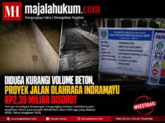 Diduga Kurangi Volume Beton, Proyek Rehabilitasi Jalan Olahraga Rp2,39 Miliar di Indramayu Jadi Sorotan