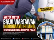 Puluhan Wartawan Indramayu Kecam Hilangnya Water Meter PDAM di Balai Wartawan