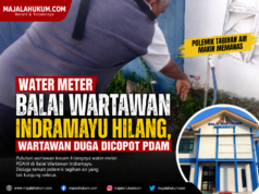 Puluhan Wartawan Indramayu Kecam Hilangnya Water Meter PDAM di Balai Wartawan