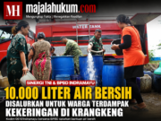 Kodim 0616 Indramayu dan BPBD Salurkan 10.000 Liter Air Bersih untuk Warga Terdampak Kekeringan di Krangkeng