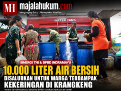 Kodim 0616 Indramayu dan BPBD Salurkan 10.000 Liter Air Bersih untuk Warga Terdampak Kekeringan di Krangkeng