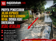 Proyek Pengecoran Jalan Aspirasi Anggota DPRD Gerindra Irfan Diduga Dikerjakan Asal-Asalan