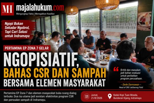Pertamina EP Zona 7 Gelar Ngopisiatif, Bahas CSR dan Persoalan Sampah di Indramayu