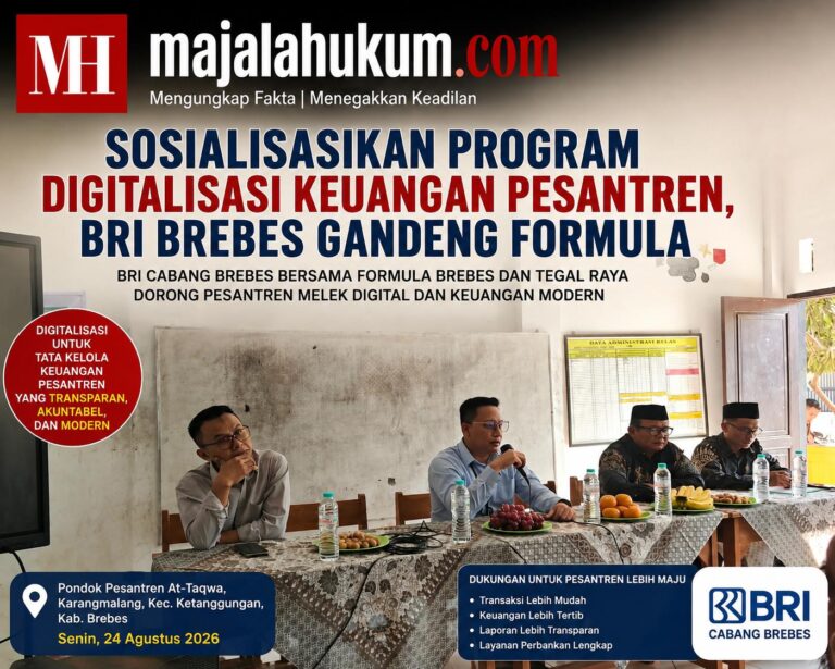 Sosialisasikan Program Digitalisasi Keuangan Pesantren, BRI Brebes Gandeng FORMULA