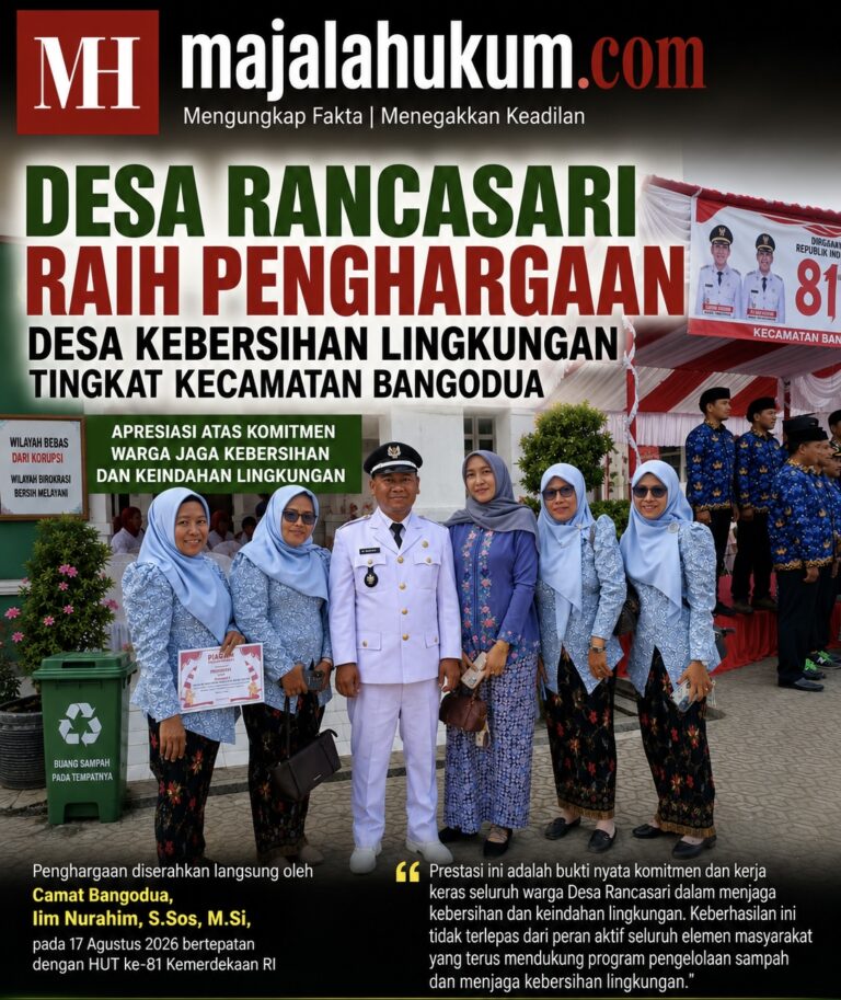 Desa Rancasari Raih Penghargaan Kebersihan Lingkungan Tingkat Kecamatan Bangodua