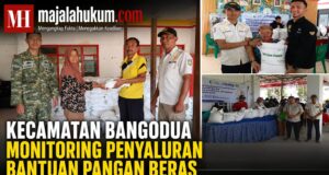 Kecamatan Bangodua Monitoring Penyaluran Bantuan Pangan Beras untuk 5.131 Penerima