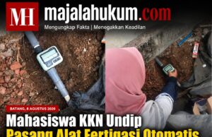 Mahasiswa KKN Undip Pasang Alat Fertigasi Otomatis di Green House BUMDes Kalibeluk