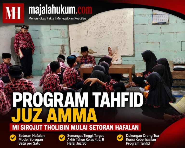 Program Tahfid Juz Amma MI Sirojut Tholibin Mulai Setoran Hafalan