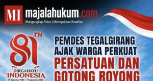 Pemdes Tegalgirang Ajak Warga Perkuat Persatuan dan Gotong Royong di HUT RI ke-81