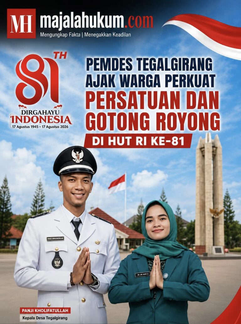 Pemdes Tegalgirang Ajak Warga Perkuat Persatuan dan Gotong Royong di HUT RI ke-81