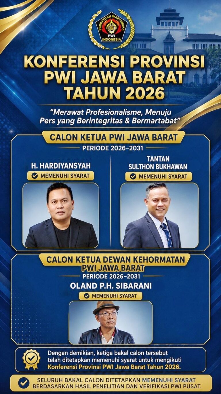 Dua Kandidat Berebut Kursi Ketua PWI Jabar, Oland Sibarani Dipastikan Calon Ketua Dewan Kehormatan