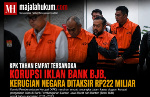 KPK Tahan Empat Tersangka Korupsi Iklan Bank BJB, Kerugian Negara Ditaksir Rp222 Miliar