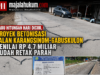 Baru Hitungan Hari Dicor, Proyek Betonisasi Jalan Karangsinom-Gabuskulon Senilai Rp4,7 Miliar Sudah Retak Parah
