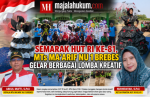 Semarak HUT RI ke-81, MTs Ma’arif NU 1 Brebes Gelar Beragam Lomba Kreatif
