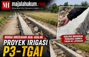 Diduga Dikerjakan Asal-asalan, Proyek Irigasi P3-TGAI di Desa Kroya Indramayu Diprotes Warga karena Rapuh