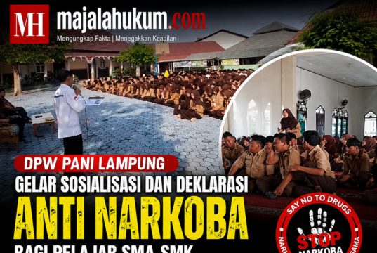 DPW PANI Lampung Perkuat Program P4GN, Gelar Sosialisasi dan Deklarasi Anti Narkoba bagi Pelajar SMA-SMK