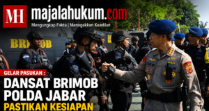 Dansat Brimob Polda Jabar Pimpin Gelar Pasukan, Pastikan Kesiapan Personel Batalyon B Pelopor