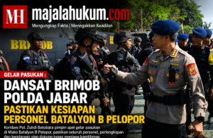 Dansat Brimob Polda Jabar Pimpin Gelar Pasukan, Pastikan Kesiapan Personel Batalyon B Pelopor