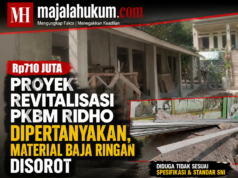 Rp710 Juta Proyek Revitalisasi PKBM RIDHO Dipertanyakan, Material Baja Ringan Disorot