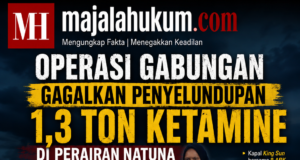 Operasi Gabungan Gagalkan Penyelundupan 1,3 Ton Ketamine di Perairan Natuna