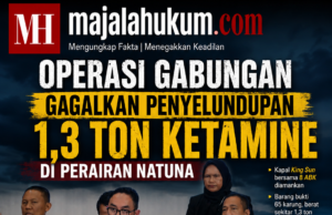 Operasi Gabungan Gagalkan Penyelundupan 1,3 Ton Ketamine di Perairan Natuna
