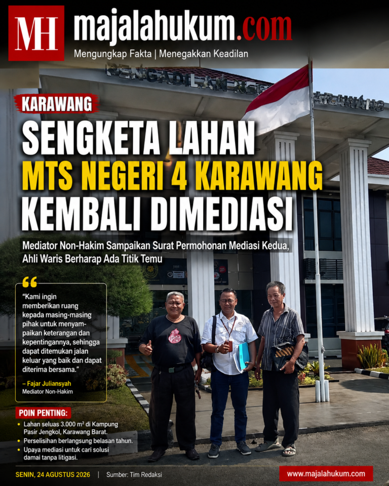 Sengketa Lahan MTs Negeri 4 Karawang Kembali Dimediasi, Ahli Waris Berharap Ada Titik Temu