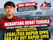 AMS TANTANG KORWIL SPPG SUBANG DEBAT TERBUKA: LEGALITAS DAPUR, LAY OUT, HINGGA TATA KELOLA ANGGARAN HARUS TERANG BENDERANG