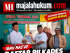 Ibnu Mas’ud Resmi Daftar Pilkades Tambak Jati, Diantar Ratusan Simpatisan