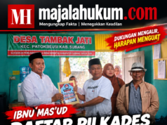 Ibnu Mas’ud Resmi Daftar Pilkades Tambak Jati, Diantar Ratusan Simpatisan