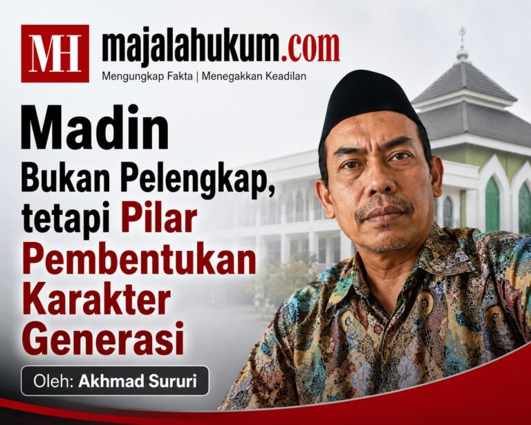 Madin Bukan Pelengkap, tetapi Pilar Pembentukan Karakter Generasi