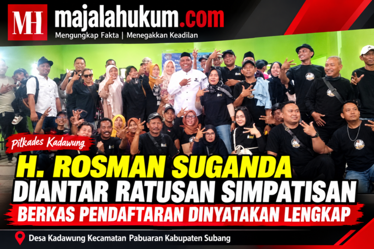 H. Rosman Suganda Diantar Ratusan Simpatisan, Berkas Pendaftaran Dinyatakan Lengkap
