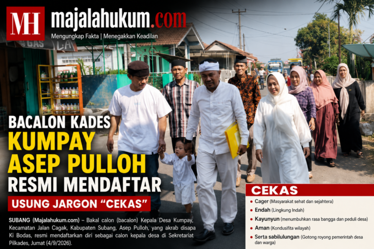 Bacalon Kades Kumpay Asep Pulloh Resmi Mendaftar, Usung Jargon “CEKAS”