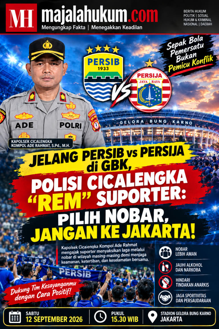 Jelang Persib vs Persija di GBK, Polsek Cicalengka “Rem” Suporter: Pilih Nobar, Jangan ke Jakarta!
