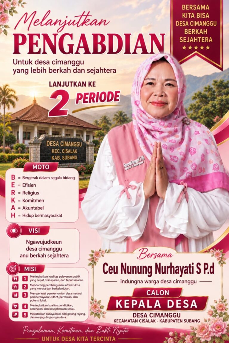 Hj. Nunung Nurhayati Siap Lanjutkan Pengabdian, Bawa Gagasan “BERKAH” untuk Desa Cimanggu