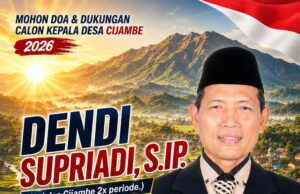Kang Dendi Supriadi Usung “CIJAMBE BERSINAR”, Siap Benahi Desa dan Wujudkan Pemerintahan Transparan