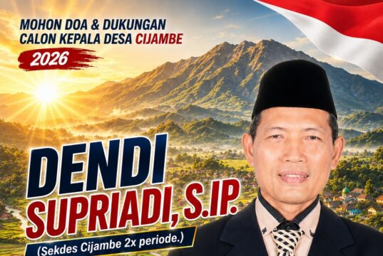 Kang Dendi Supriadi Usung “CIJAMBE BERSINAR”, Siap Benahi Desa dan Wujudkan Pemerintahan Transparan