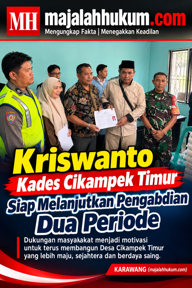 Kriswanto, Kades Cikampek Timur, Siap Lanjutkan Pengabdian Dua Periode