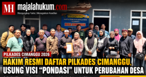 Hakim Resmi Daftar Pilkades Cimanggu, Bawa Visi “PONDASI” untuk Perubahan Desa