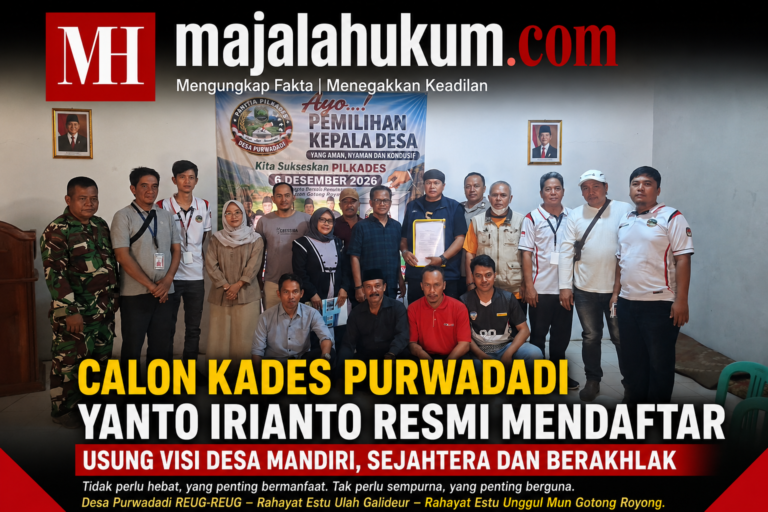 Calon Kades Purwadadi Yanto Irianto Resmi Mendaftar, Usung Visi Desa Mandiri, Sejahtera dan Berakhlak