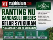 Ranting NU Gandasuli Brebes Gelar Syukuran Pemasangan Plang NU dan Banom