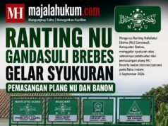Ranting NU Gandasuli Brebes Gelar Syukuran Pemasangan Plang NU dan Banom