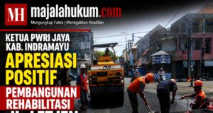 Ketua PWRI Jaya Indramayu Apresiasi Pembangunan Rehabilitasi Jalan Letjen Suprapto