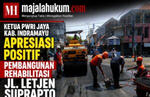 Ketua PWRI Jaya Indramayu Apresiasi Pembangunan Rehabilitasi Jalan Letjen Suprapto
